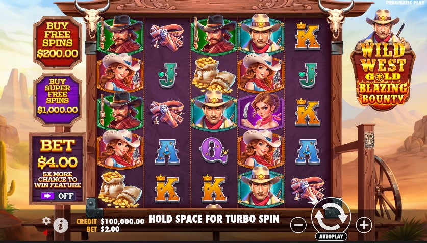 Wild West Gold Blazing Bounty