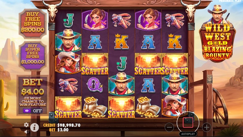 Wild West Gold Blazing Bounty