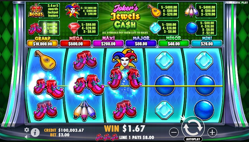 Joker's Jewels Cash
