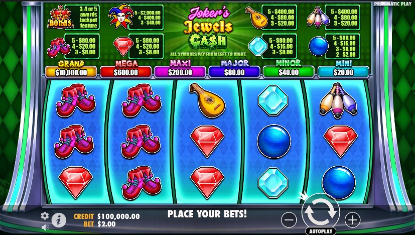 Joker's Jewels Cash