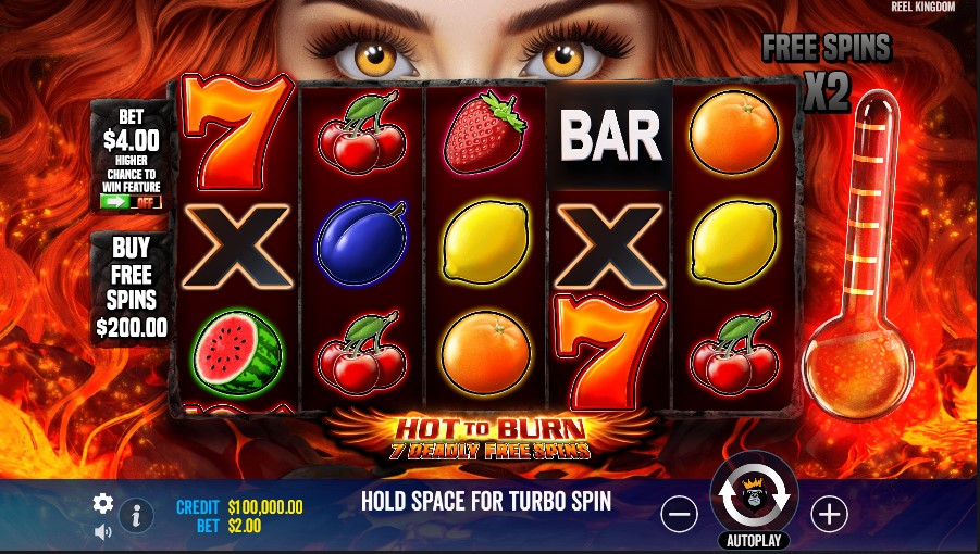 Hot To Burn 7 Deadly Free Spins