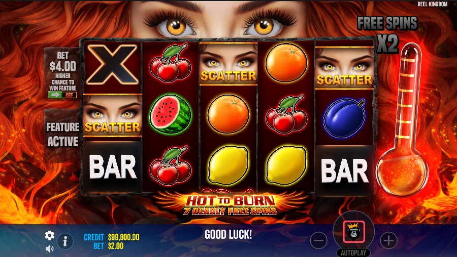 Hot To Burn 7 Deadly Free Spins