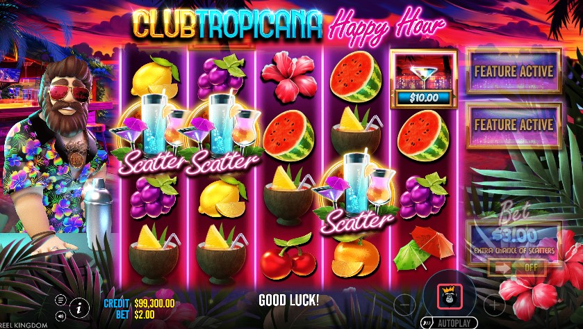 Club Tropicana Happy Hour